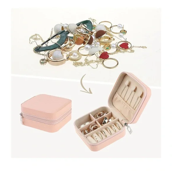 Gray Travel Jewelry Organizer - Picture 2 of 6